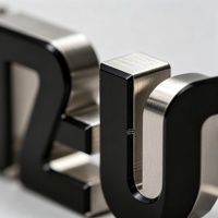 Lettres métalliques 3D découpées au laser CNC, électroplaquées, de précision, multicolores, sur mesure, pour enseigne murale haut de gamme