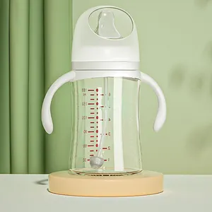 Neuankömmling Weithals Neugeborenes ml Glasflasche mit Lebensmittel qualität und Griff