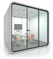 Cabine de bureau moderne en aluminium, silencieuse, écologique et portable, pour le sommeil, l'étude, l'utilisation en hôtel et en entrepôt