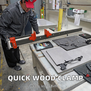 Abrazadera de carpintero de alta resistencia tipo F, abrazadera de marco de liberación rápida, accesorio ajustable para banco, madera, metal, sistema de medición métrico ARIT - Product Image 2