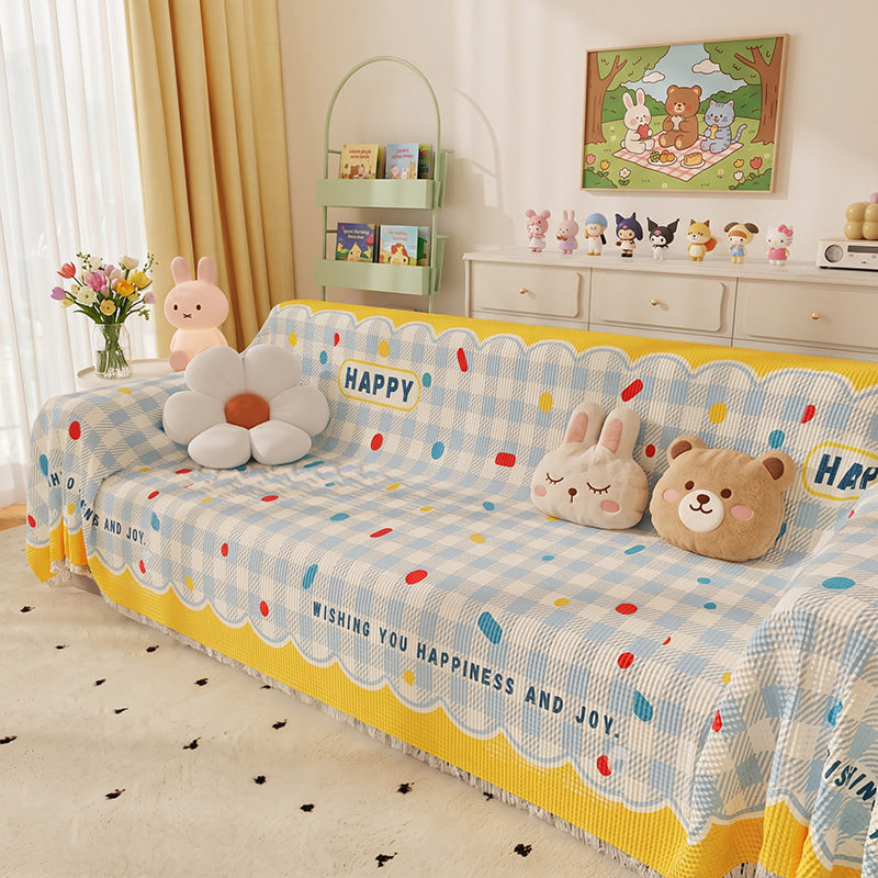 Yellow sugar bean plaid
