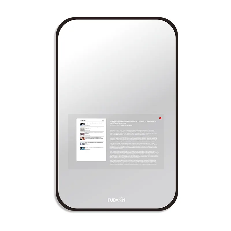 การปรับแต่งดิจิตอล Android Wifi HD Magic สมาร์ทหน้าจอสัมผัส Salon ห้องน้ํากระจกทีวีพร้อมจอแสดงผล LCD