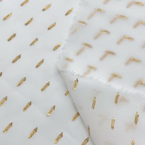 Fornitore plain <span class=keywords><strong>lurex</strong></span> gold silk cut flower Georgette Fabric camicia stampata personalizzata per il vestito - Product Image 6