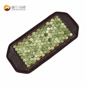 Coussin chauffant massant Jiwan Lejia en pierre <span class=keywords><strong>de</strong></span> jade et tourmaline 100 % naturelle, à ions négatifs, pour soulager les douleurs abdominales, dorsales et lombaires - Product Image 6