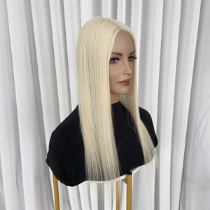 Entrega Rápida, Cabello Humano Virgen Europeo 100% Sin Procesar, Rubio 60 #   Toppers Mono para Mujer, Color, Tamaño de Base 3x5.5 Pulgadas - Product Image 6