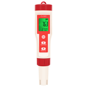 Lápiz Multifuncional para Prueba de Calidad del Agua CL501 5 en 1, Analizador Portátil de pH, ORP, Cloro Residual, H2 y Temperatura - Product Image 5