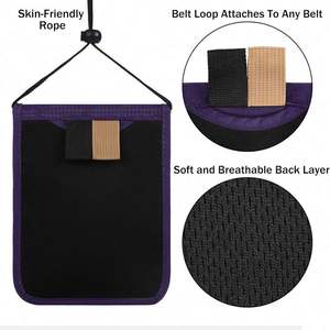 Échantillon gratuit, vente en gros, portefeuille anti-RFID, pochette de voyage à porter autour du cou, porte-passeport pour femmes et hommes - Product Image 4