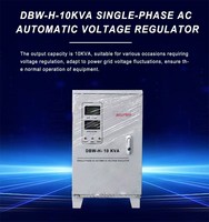 Estabilizador de Voltaje Seco de Baja Potencia Monofásico de 10KVA, Bobina de Cobre Puro, Servomotor, Fácil Mantenimiento, Personalizable