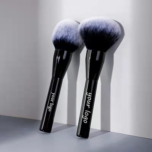 Pinceaux de maquillage professionnels bon marché grand long noir rose <span class=keywords><strong>pinceau</strong></span> de maquillage <span class=keywords><strong>kabuki</strong></span> brosse à poussière d'ongles - Product Image 1
