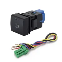 Interrupteur à double bouton poussoir pour voiture, feux antibrouillard avant et arrière, projecteur LED, bouton de commande du radar de stationnement pour Toyota Prado Landcruiser RAV4