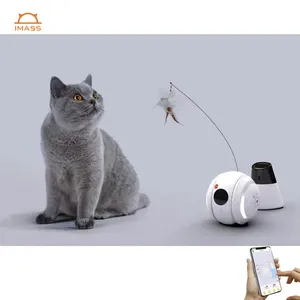 Brinquedo interativo inteligente para gatos, brinquedo para gatos com câmera hd, comunicação de vídeo para filhotes de cachorro, bola de robô para animais de estimação