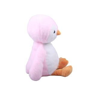 Peluche Natalizio a Forma di Pinguino Rosa Seduto, Animale di Pezza in Tessuto di <span class=keywords><strong>Visone</strong></span>, Imbottito con Cotone PP, Antistress, Ricamato, Tre Misure - Product Image 5
