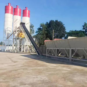 Planta dosificadora de hormigón portátil con bomba y motor Capacidad de 35 m/h Control automático Wet Ready Mix a la venta - Product Image 4