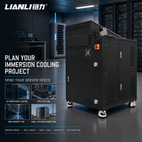 Sistem Pendingin Celup Cair untuk Server GPU CPU, Tangki Pusat Data Kepadatan Tinggi 12U, Penukar Panas 40kW, Port DN40, Kustom