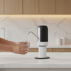 Pompe à eau électrique portable Db avec alimentation USB, système d'eau potable automatique, boîtier en plastique blanc et noir - Product Image 2