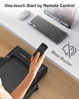 Tapis de marche motorisé compact et portable pour la maison, avec écran LED et télécommande, pour l'exercice cardiovasculaire et la remise en forme en intérieur