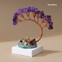 Mini Arbre de la Fortune en Cristal Sept Couleurs Fait Main avec Gravier Coloré, Ornement de Bureau, Cadeau de Pendaison de Crémaillère StrongHorse Bulk