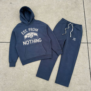 Sweat à capuche épais 360 GSM "Est." Sweat-shirt polaire oversize pour homme From Nothing" <span class=keywords><strong>Tech</strong></span> Pack Support, personnalisable avec votre marque et votre histoire - Product Image 4