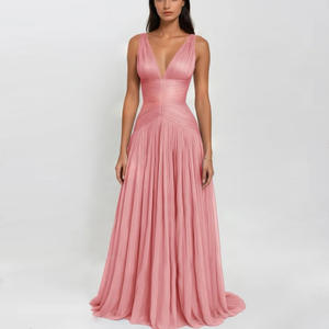 Abito <span class=keywords><strong>da</strong></span> <span class=keywords><strong>donna</strong></span> S4576L con scollo all'americana, elegante stile Hepburn, lungo fino al pavimento, in pizzo, silhouette a trapezio, per <span class=keywords><strong>laurea</strong></span>, banchetti e balli di fine anno - Product Image 3