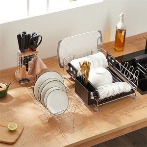 Égouttoir à vaisselle ménager parfait en acier inoxydable à 2 niveaux PF-KA0006 - Product Image 2