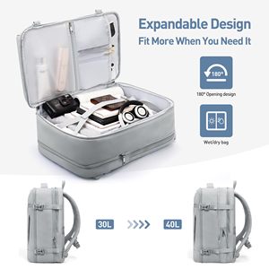 Large Capacity Expandable <b>Backpack</b> with TSA-Approved Design and Multiple Organized Compartments for Business and Trips - Product Image 4
