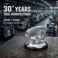 Ventouse manuelle industrielle en alliage d'aluminium robuste avec kit de réparation pour l'installation et la manipulation de verre et de carrelage