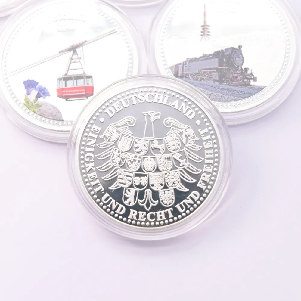 Personalizado personalizado zinco liga metal desafio moeda esmalte 3D ouro prata Rotatable Collectables moedas lembrança