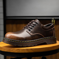 Chaussures décontractées pour hommes en cuir véritable, grandes tailles, bottes de travail, très vendues