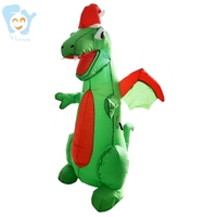 Décorations de Noël gonflables lumineuses en polyester pour extérieur, personnalisées en usine, 1,8 m (6 pieds), animaux : chameau, chèvre, dragon, singe, rat, hippopotame