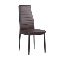 Ensemble Table et Chaises de Salle à Manger Nordique Moderne en Verre, Revêtement en Cuir PU Stable, Dernière Collection, Idéal pour Hôtels, Prix Abordable