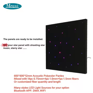 Lumières LED à fibre optique Panneau lumineux à couleurs changeantes RGBW avec étoile filante Panneau de <span class=keywords><strong>plafond</strong></span> étoile à fibre optique pour salle multimédia - Product Image 4