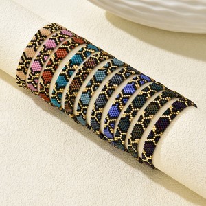 Pulsera de Cuentas Miyuki Hecha a Mano D652, Pulsera de Cuentas de Leopardo para Mujeres <span class=keywords><strong>y</strong></span> Hombres, Venta al Por Mayor - Product Image 1