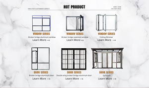 Villa moderne, véranda en verre, cadre en aluminium, verre trempé, résistant au froid, installation facile, toit réfléchissant pour cour - Product Image 4