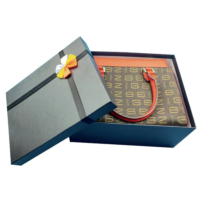 Reciclable Boutique Lift-Off Caja de dos piezas con tapa Logotipo personalizado de lujo Reloj inteligente Caja electrónica personalizada
