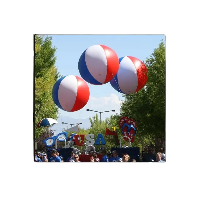 Iklan Putaran Inflatable Helium Terbang 2M Dia Bola Balon