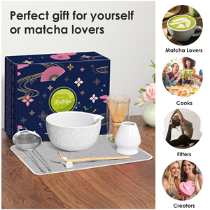Matcha 7-piece <b>Set</b> Japanese-Style Matcha Starter Kit Ceramic Bowl <b>Tea</b> Brush Bamboo Hand Whisk Engraved Matcha <b>Set</b> - Product Image 4