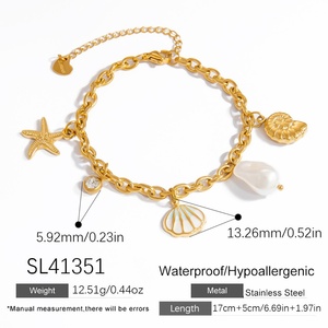 Women's Stainless Steel Vacation Ocean Style Shell Pendant 18K Gold <b>Titanium</b> Steel Hand Fashion Pendant Necklace - Product Image 6