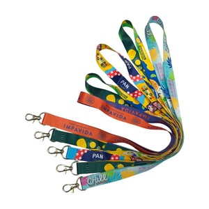 Hot Selling Custom Logo Polyester Lanyard with Hook Factory Wholesale Custom Keychain Lanyard with Neck Strap Accessory