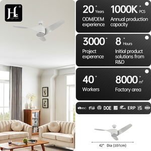 American indoor 42-inch 3-<b>leaf</b> ventilation technology DC motor household ceiling fan with <b>light</b> and remote control - Product Image 4
