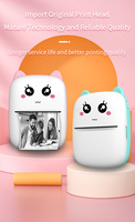 Printer Mini Hitam Putih USB Plastik Nirkabel untuk Pencetakan Foto & Dokumen yang Praktis
