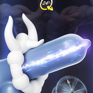 Couvre-pénis en TPE souple Bull Demon <span class=keywords><strong>King</strong></span>, préservatif réutilisable, bloqueur de sperme, extenseur de pénis masculin à action prolongée, produits sexuels pour hommes adultes - Product Image 6