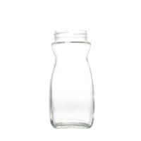 Emballage en verre de stockage des aliments pot de dessert à biscuits en verre vide transparent 200ml 400ml 800ml 1000ml avec couvercle