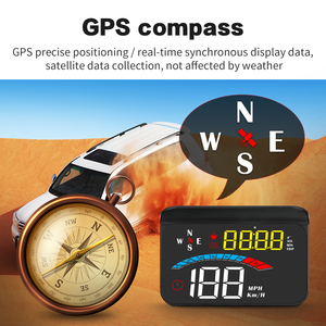Universel M16 Smart HUD Display pour véhicules <span class=keywords><strong>Mini</strong></span> Digital Car Dashboard Projector GPS Speedometer Heads-up Windshield Display - Product Image 5