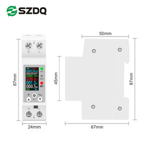 1P + N wifi thông minh MCB năng lượng mét kWh giám sát LCD kỹ thuật số điện áp Meter hẹn giờ Relay tuya/Smartlife điều khiển đơn AC hiện tại - Product Image 4