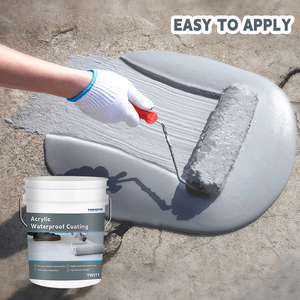 <strong>Waterproof</strong> Eco Friendly Water Based Grey Acrylic Roof Coating Elastomeric Acrylic <strong>Waterproof</strong> Coating for Roof - Product Image 1