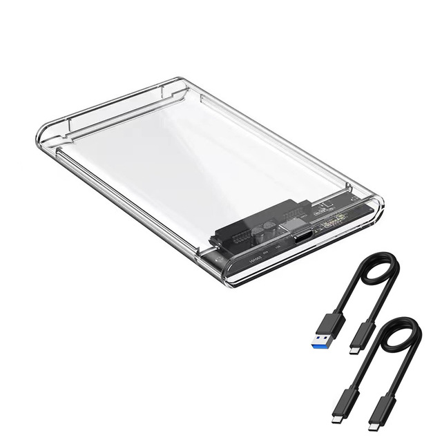 Solid State Mechanical Laptop Hard Drive Plastic External Hard Drive Enclosure Case SATA to USB 3.0 HDD 2.5 Inch Case Box