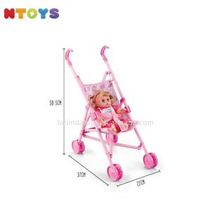 Nuevo juego <span class=keywords><strong>de</strong></span> simulación 3 en 1 barato, carrito, silla <span class=keywords><strong>de</strong></span> comedor, cuna, cama con 12 ''para beber, orinar, muñeca <span class=keywords><strong>de</strong></span> juguete para niños, regalos - Product Image 4