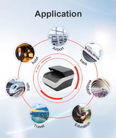 Scanner OCR USB CMOS da Tavolo per Passaporti ICAO 9303 con Garanzia di 1 Anno per Uso in Hotel, Banche, Aeroporti, Certificato CE FCC, Disponibile