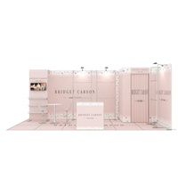 Stand d'exposition modulaire en aluminium et tissu 10x20 pieds, portable, montage sans outil, stand publicitaire