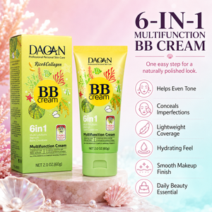 Großhandel Reis-Kollagen BB Creme 6-in-1 Getönte Feuchtigkeitscreme Leichte <span class=keywords><strong>Foundation</strong></span> Feuchtigkeitsspendende Make-up-Basis Natürlicher Finish 60g - Product Image 1